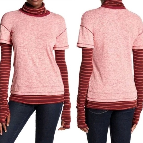 Free People Piper Twofer Turtleneck Long Sleeve - Picture 2 of 5